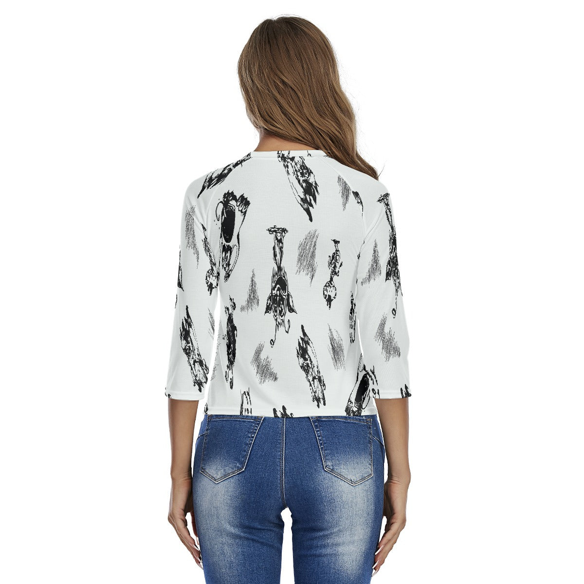 All-Over Print Women's Raglan Sleeves T-shirts