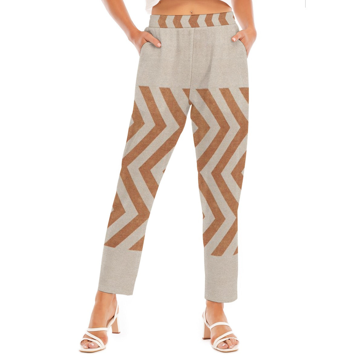 All-Over Print Women's Loose Straight-leg Pants