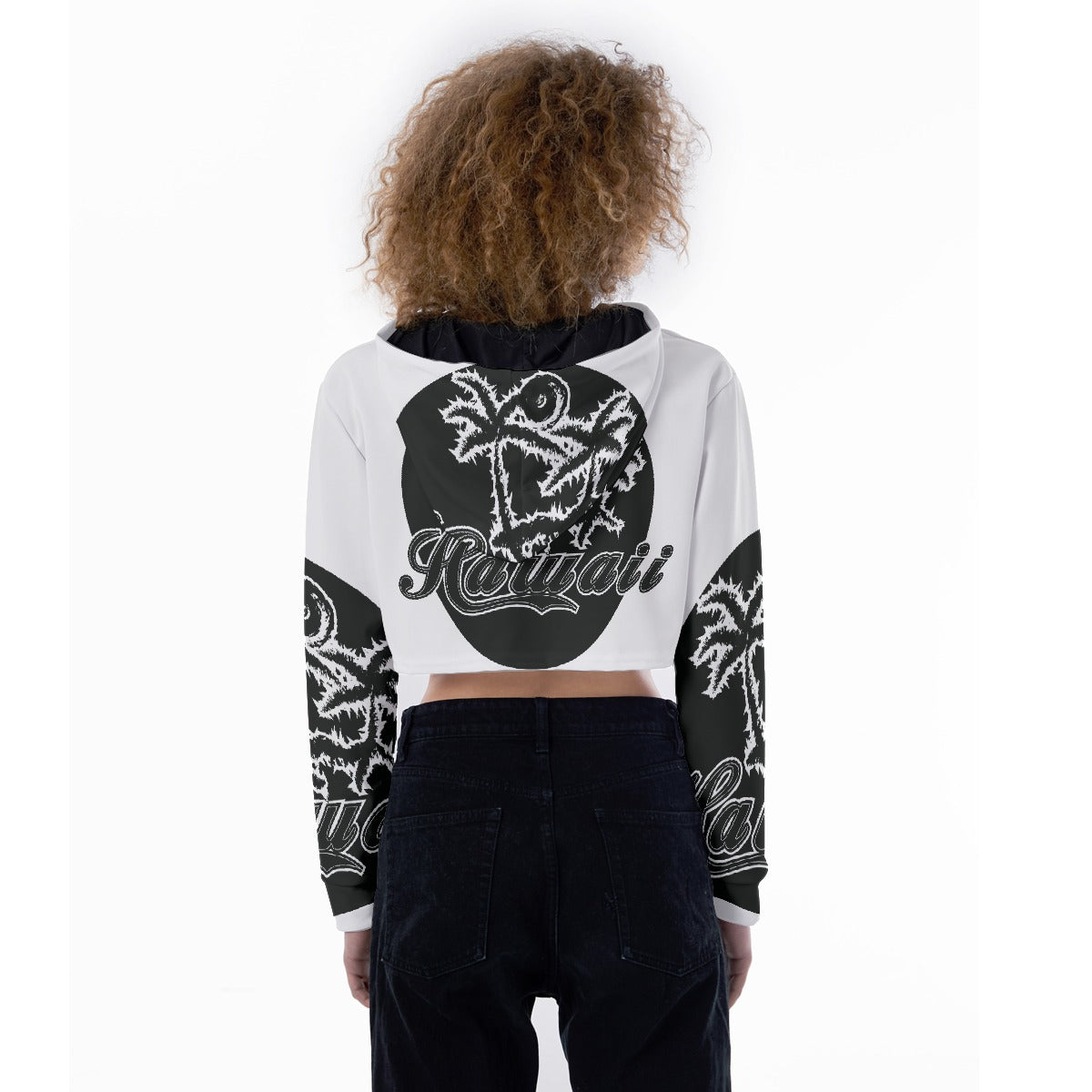 All-Over Print Women's Crop Top Hoodie
