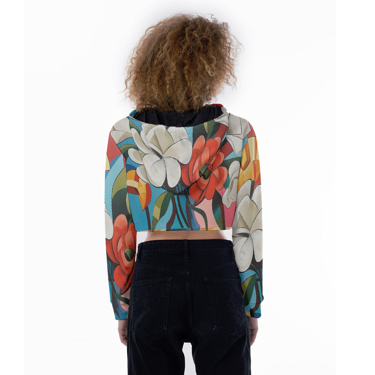 All-Over Print Women's Crop Top Hoodie