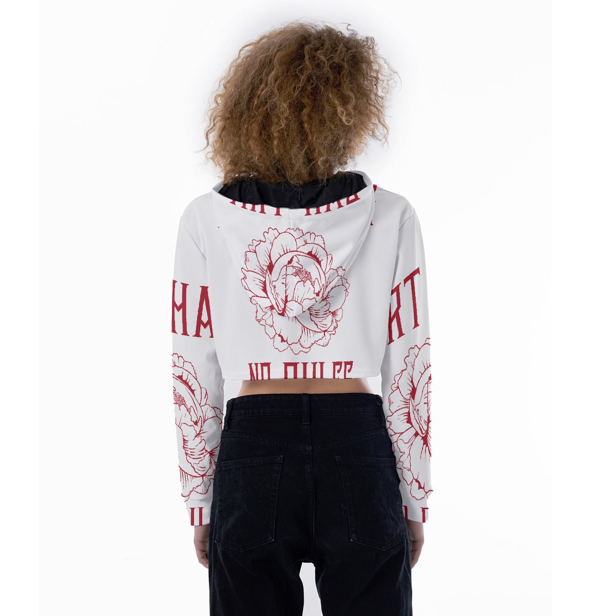 All-Over Print Women's Crop Top Hoodie