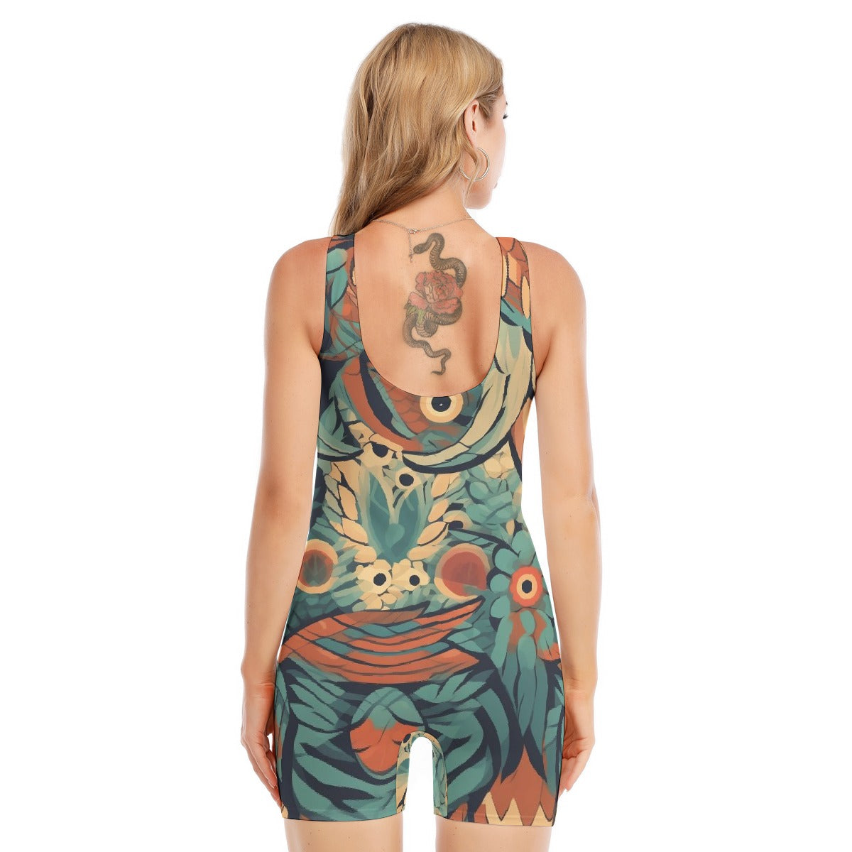All-Over Print Women's Sleeveless One-piece Swimsuit