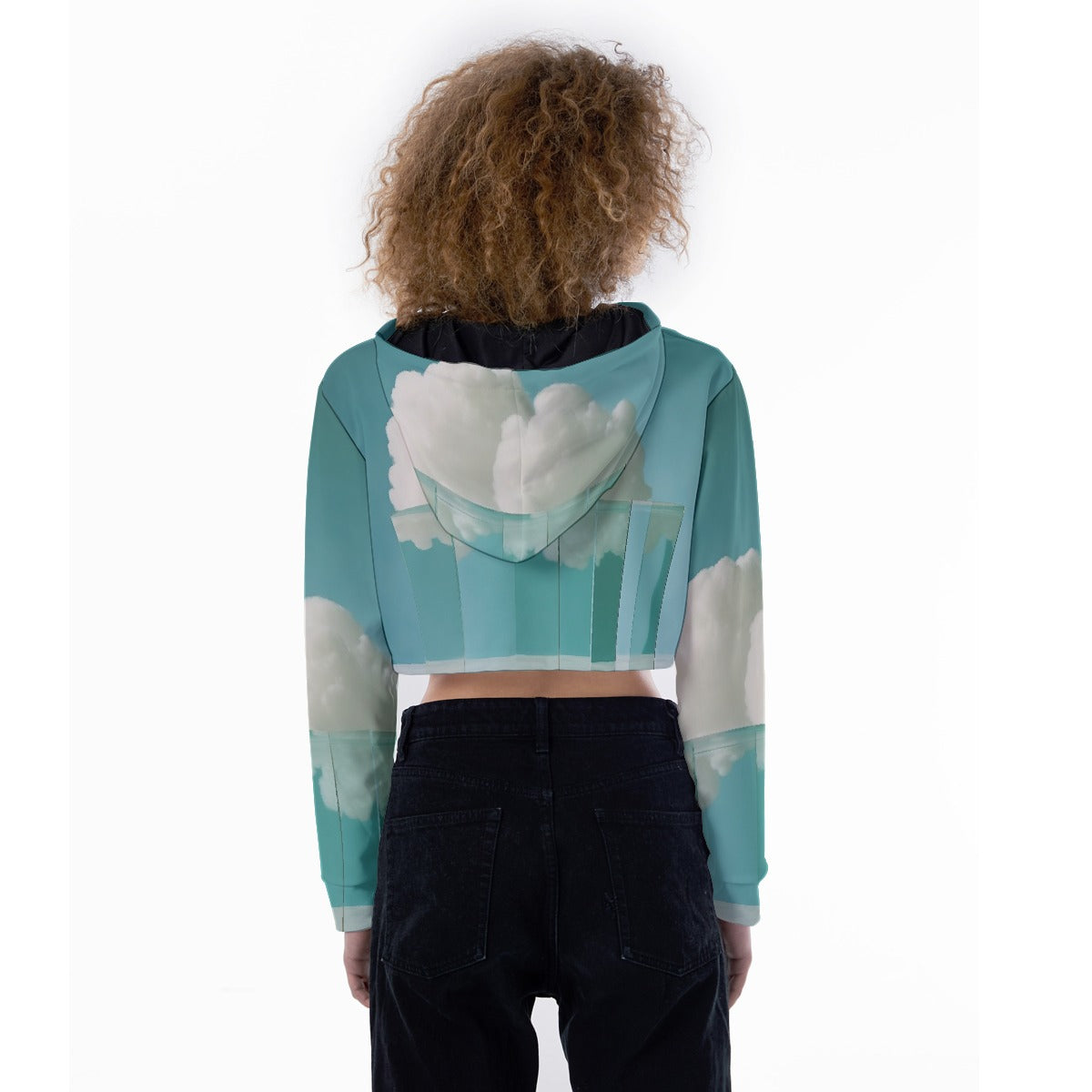 All-Over Print Women's Crop Top Hoodie