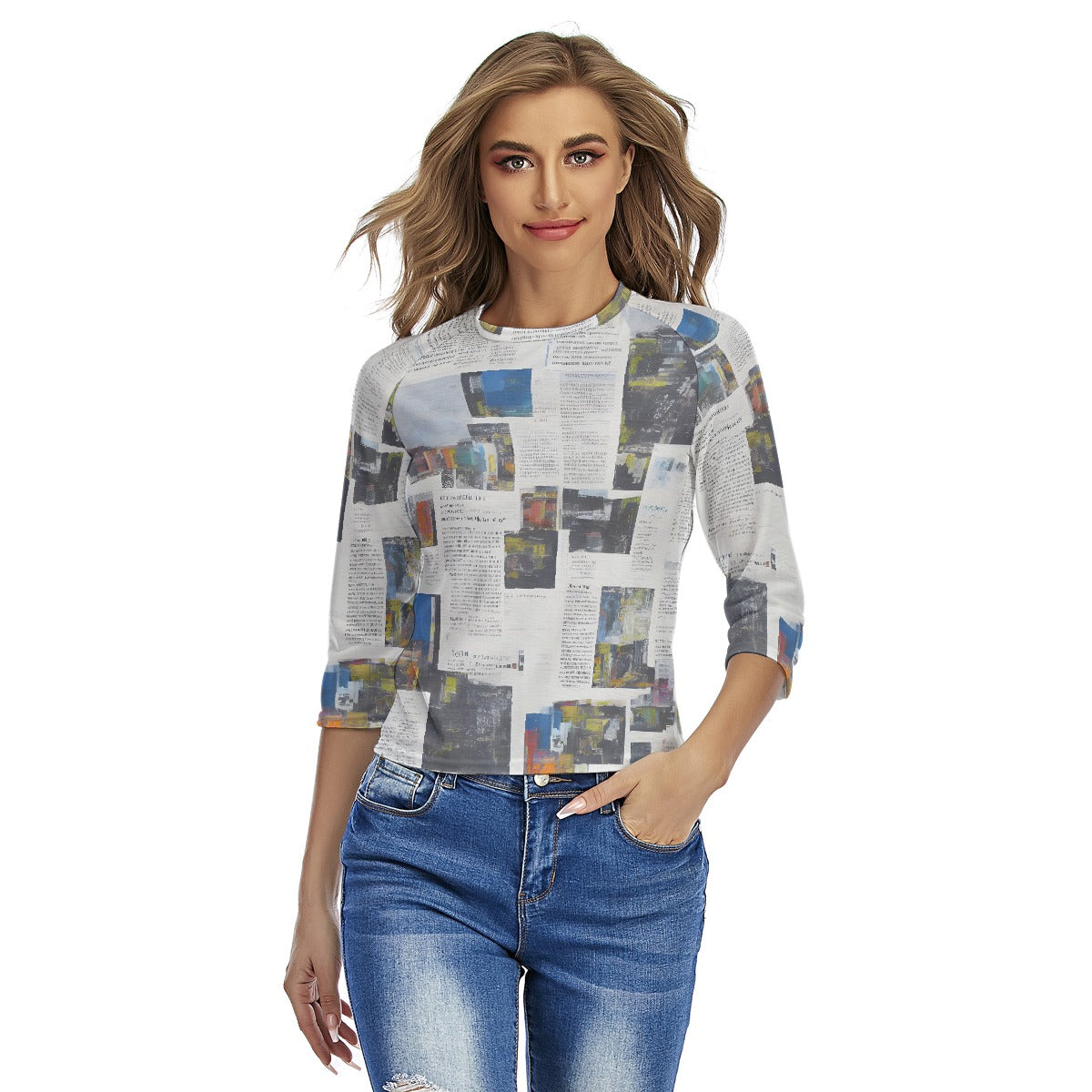 All-Over Print Women's Raglan Sleeves T-shirts