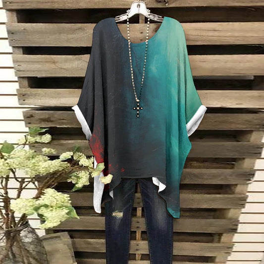 All-Over Print Women's Bat Sleeve Shirt