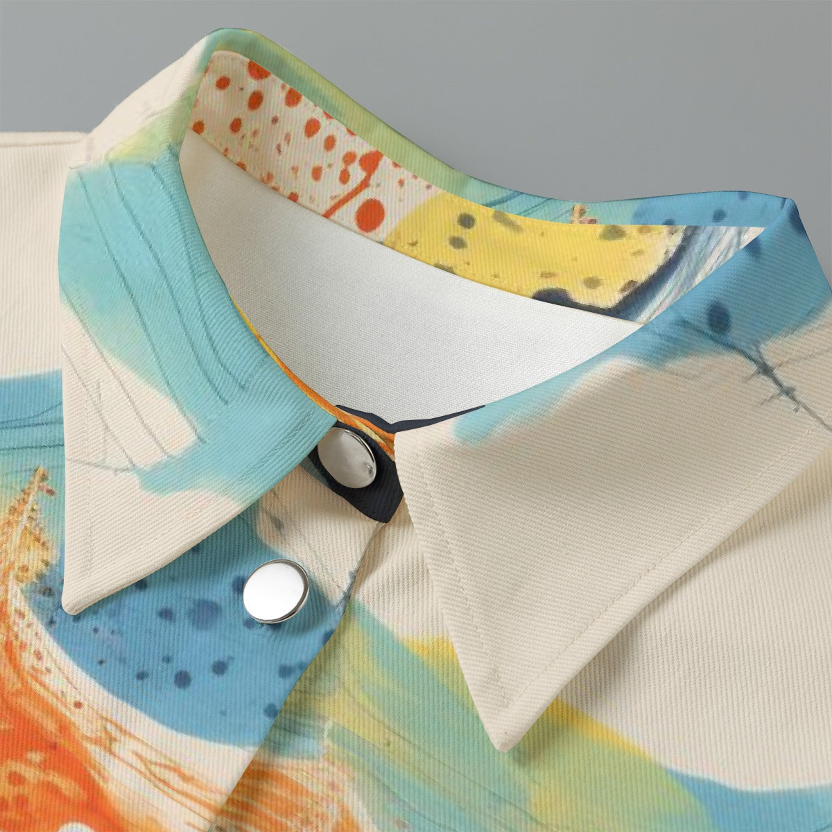 All-Over Print Women's Cropped Jacket | 245GSM Cotton