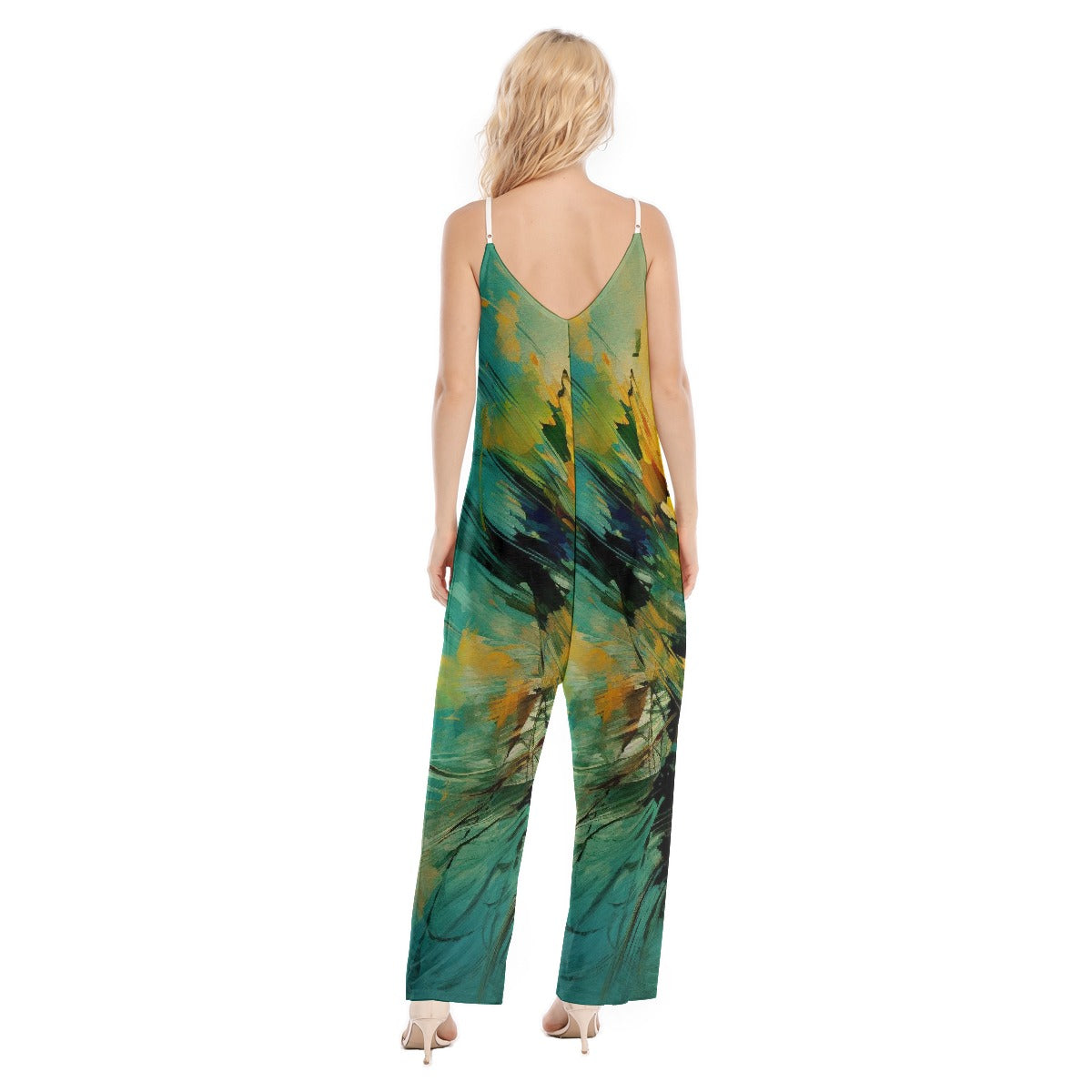 All-Over Print Women's Loose Cami Jumpsuit