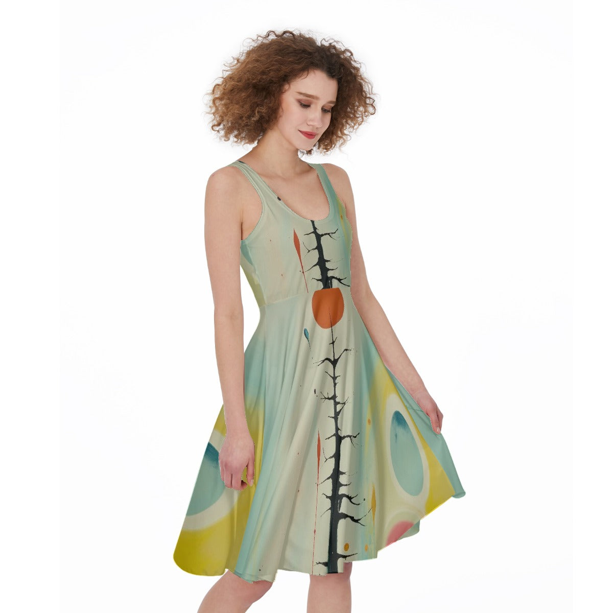 All-Over Print Women's Sleeveless Dress