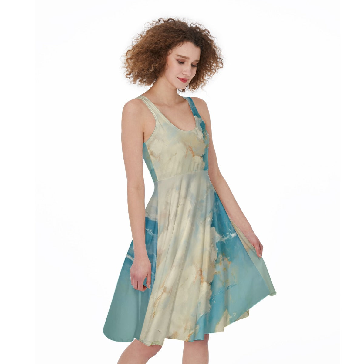 All-Over Print Women's Sleeveless Dress