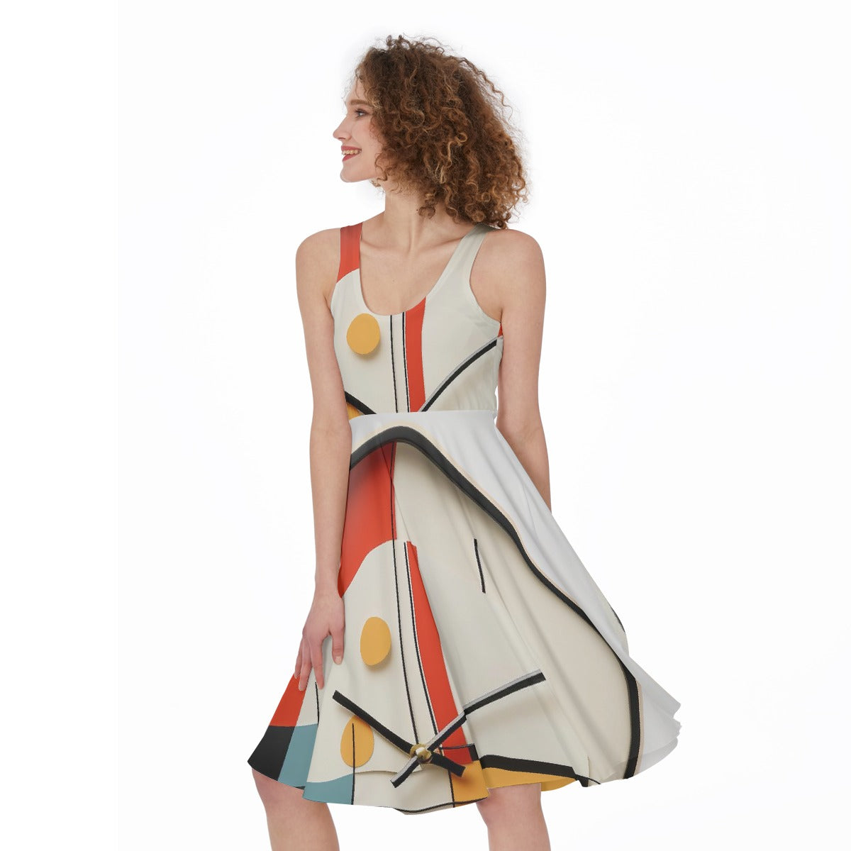 All-Over Print Women's Sleeveless Dress