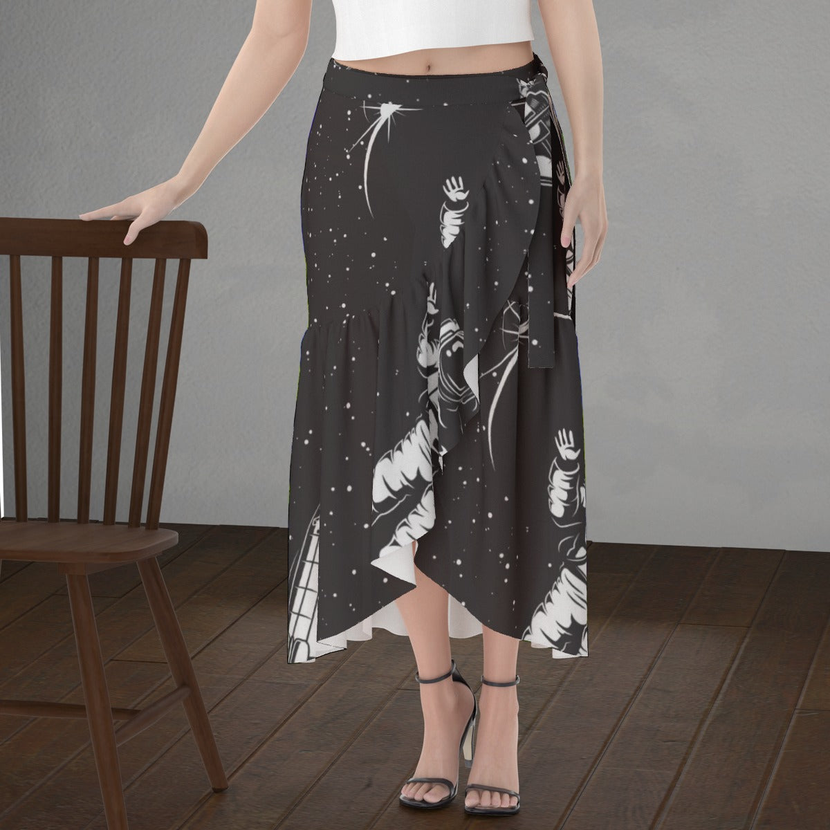 All-Over Print Women's Wrap Skirt