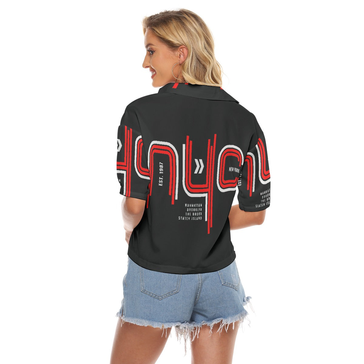 All-Over Print Women's V-neck Shirts