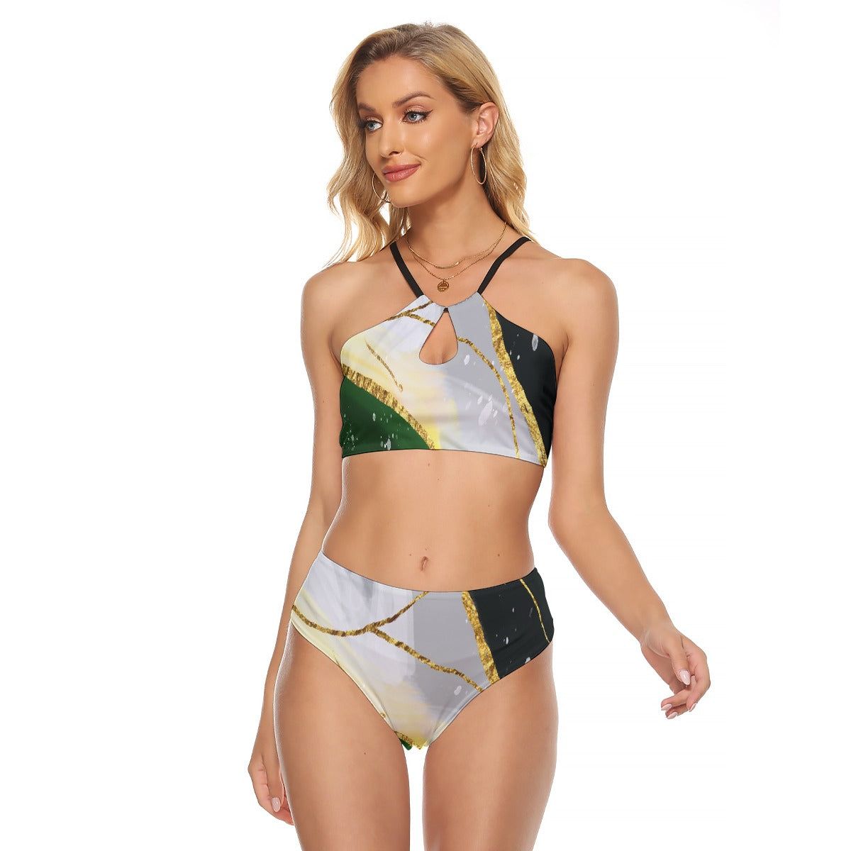 All-Over Print Women's Cami Keyhole One-piece Swimsuit