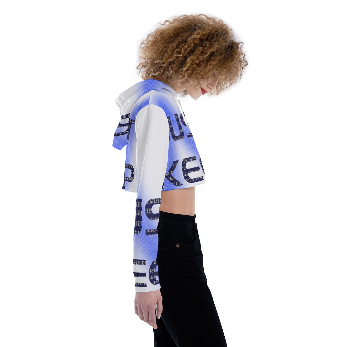 All-Over Print Women's Crop Top Hoodie