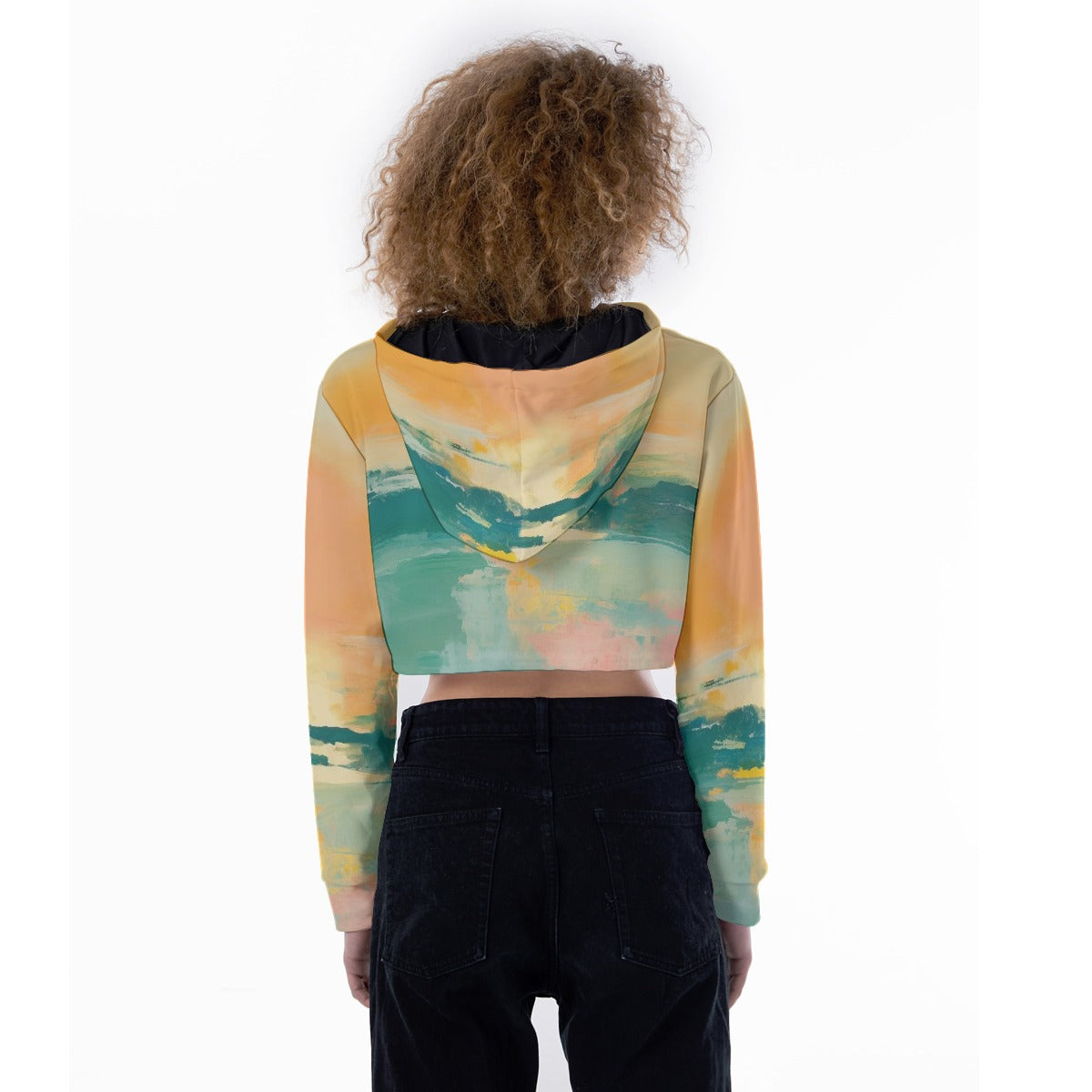 All-Over Print Women's Crop Top Hoodie