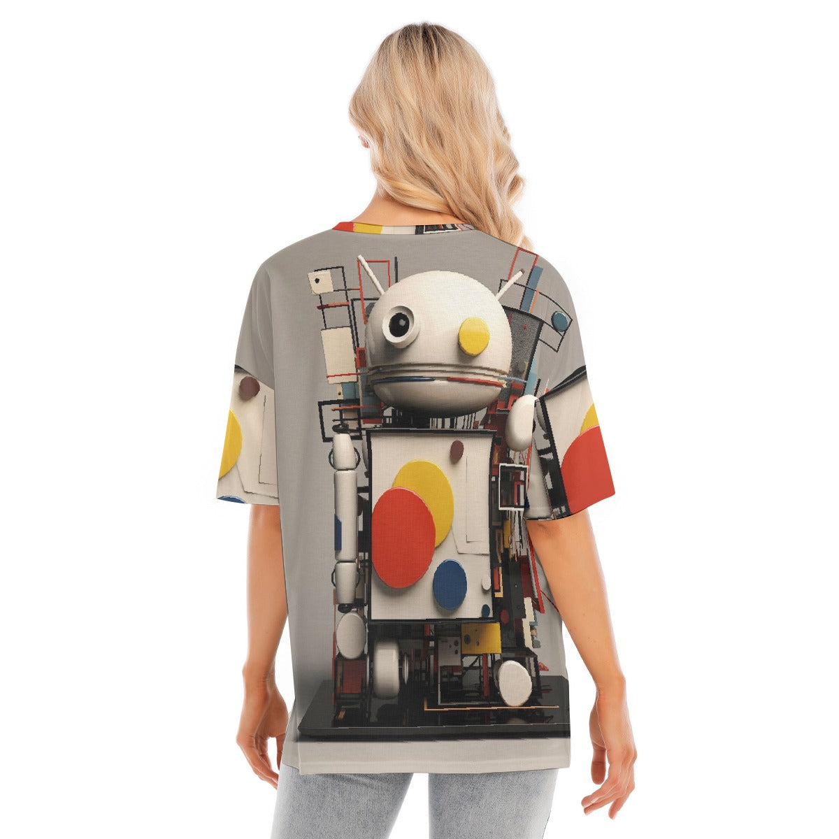 All-Over Print Women's Short Sleeves T-shirt With Hem Split