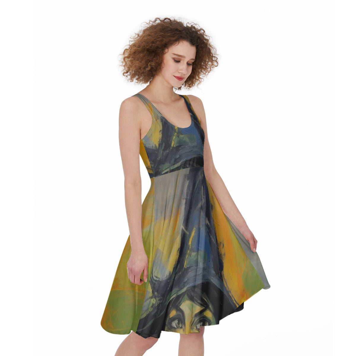 All-Over Print Women's Sleeveless Dress