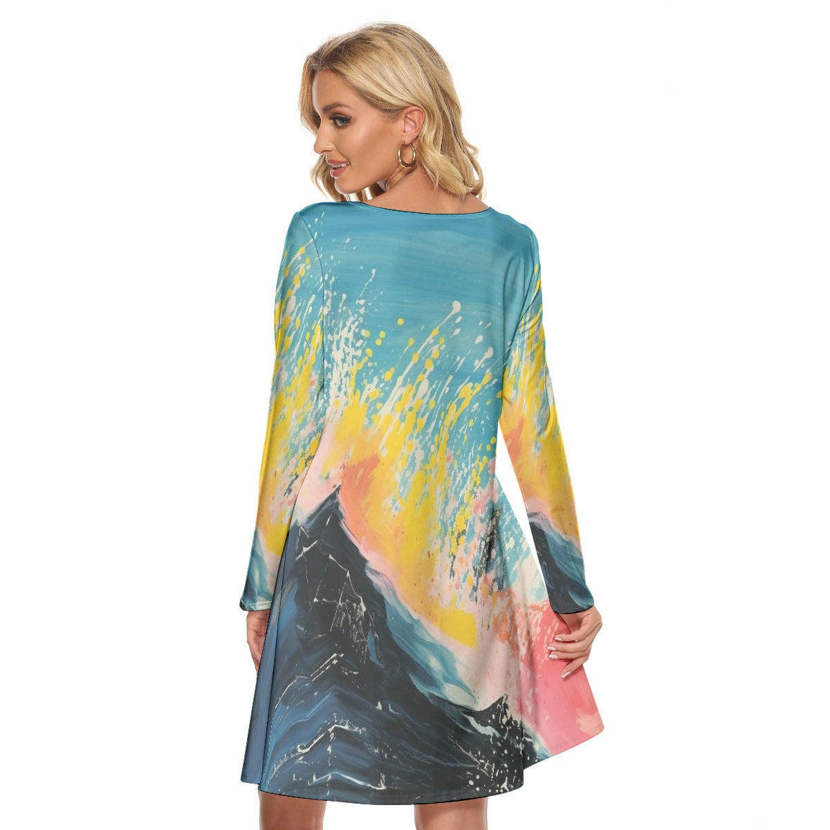 All-Over Print Women's Crew Neck Dress