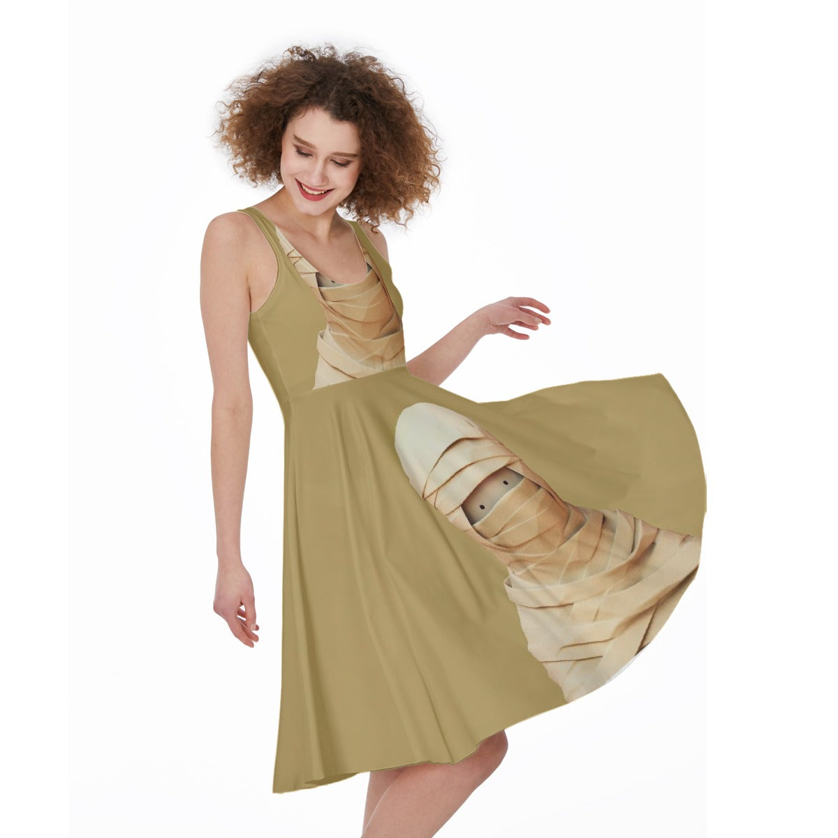All-Over Print Women's Sleeveless Dress
