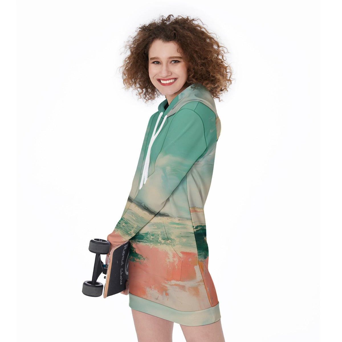 All-Over Print Women's Long Hoodie