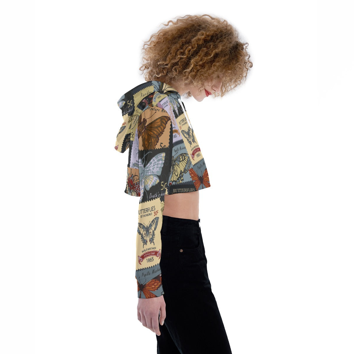 All-Over Print Women's Crop Top Hoodie