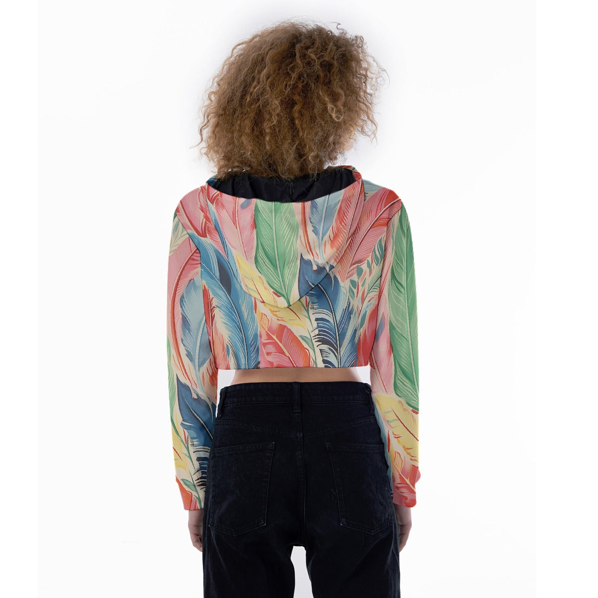 All-Over Print Women's Crop Top Hoodie
