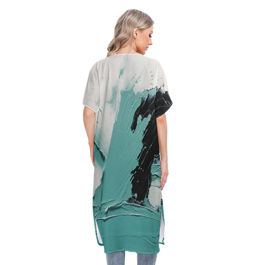 All-Over Print Women's Short Sleeve Cardigan