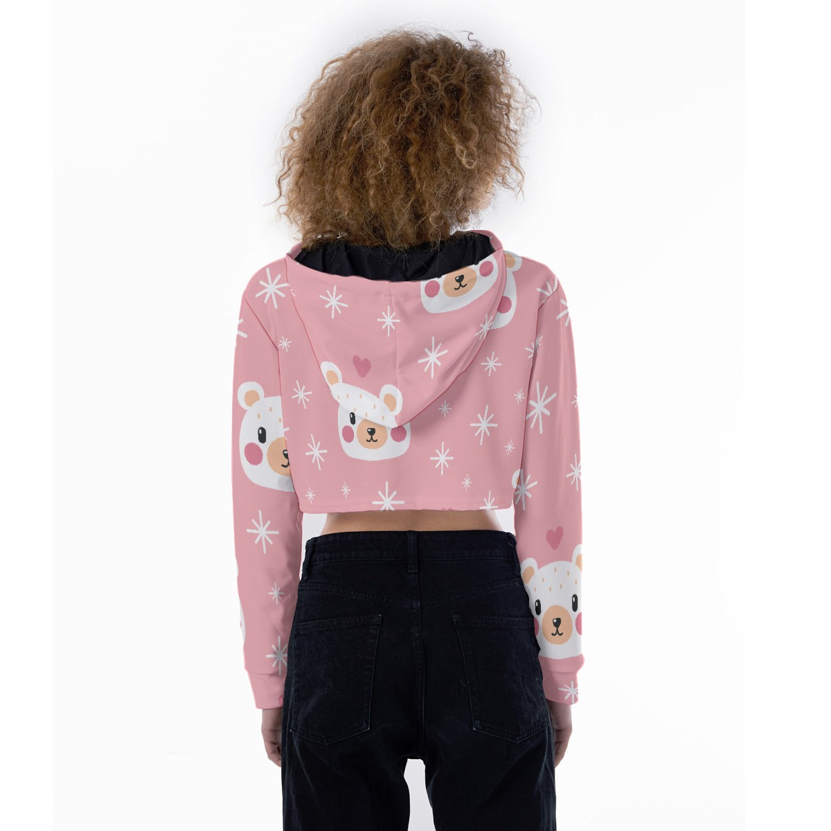 All-Over Print Women's Crop Top Hoodie