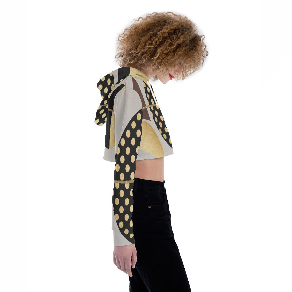 All-Over Print Women's Crop Top Hoodie