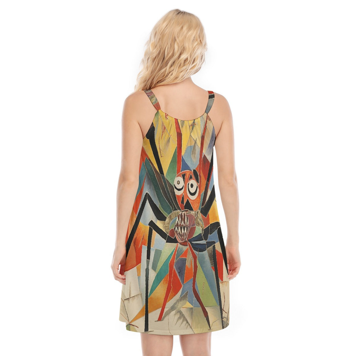 All-Over Print Women's O-neck Cami Dress