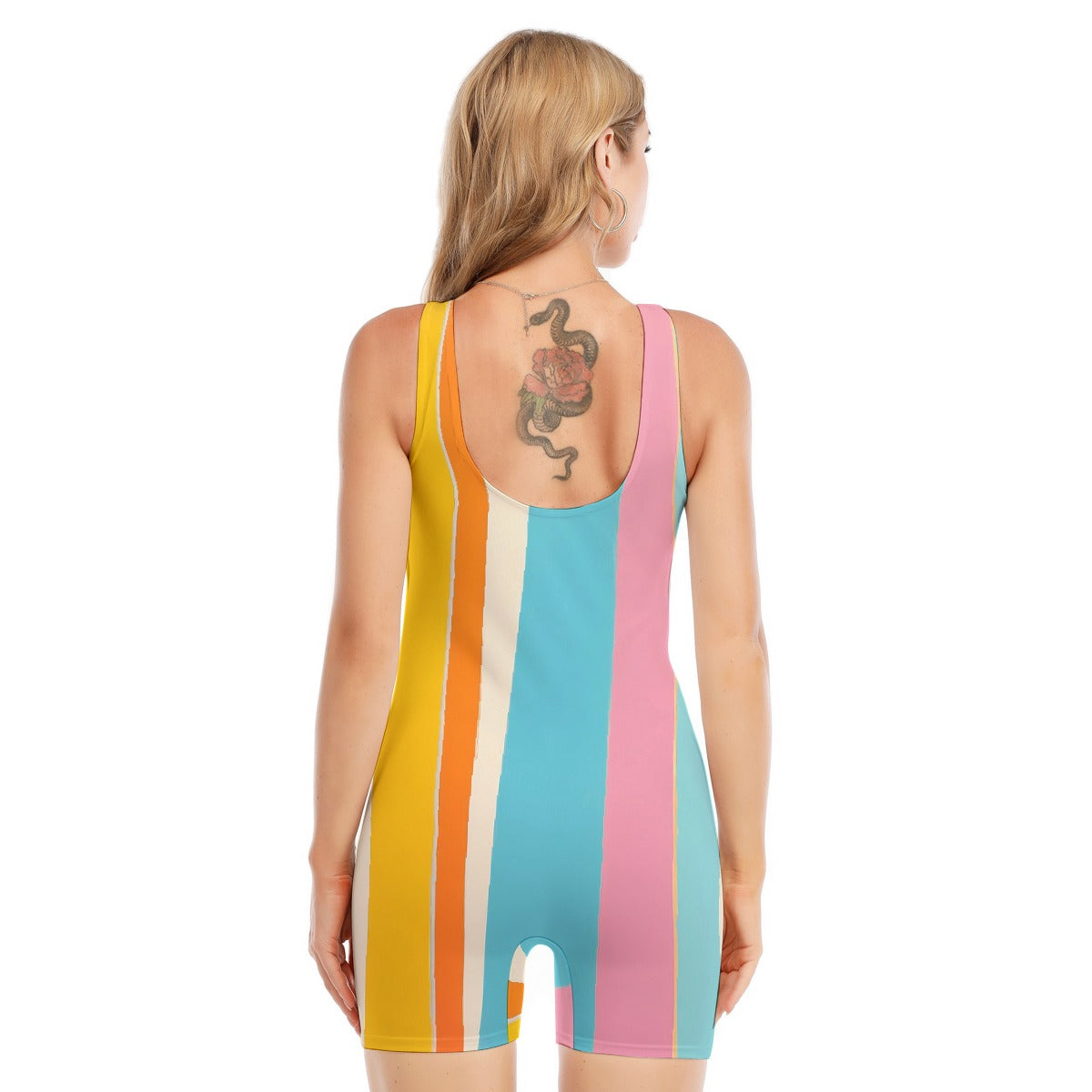 All-Over Print Women's Sleeveless One-piece Swimsuit