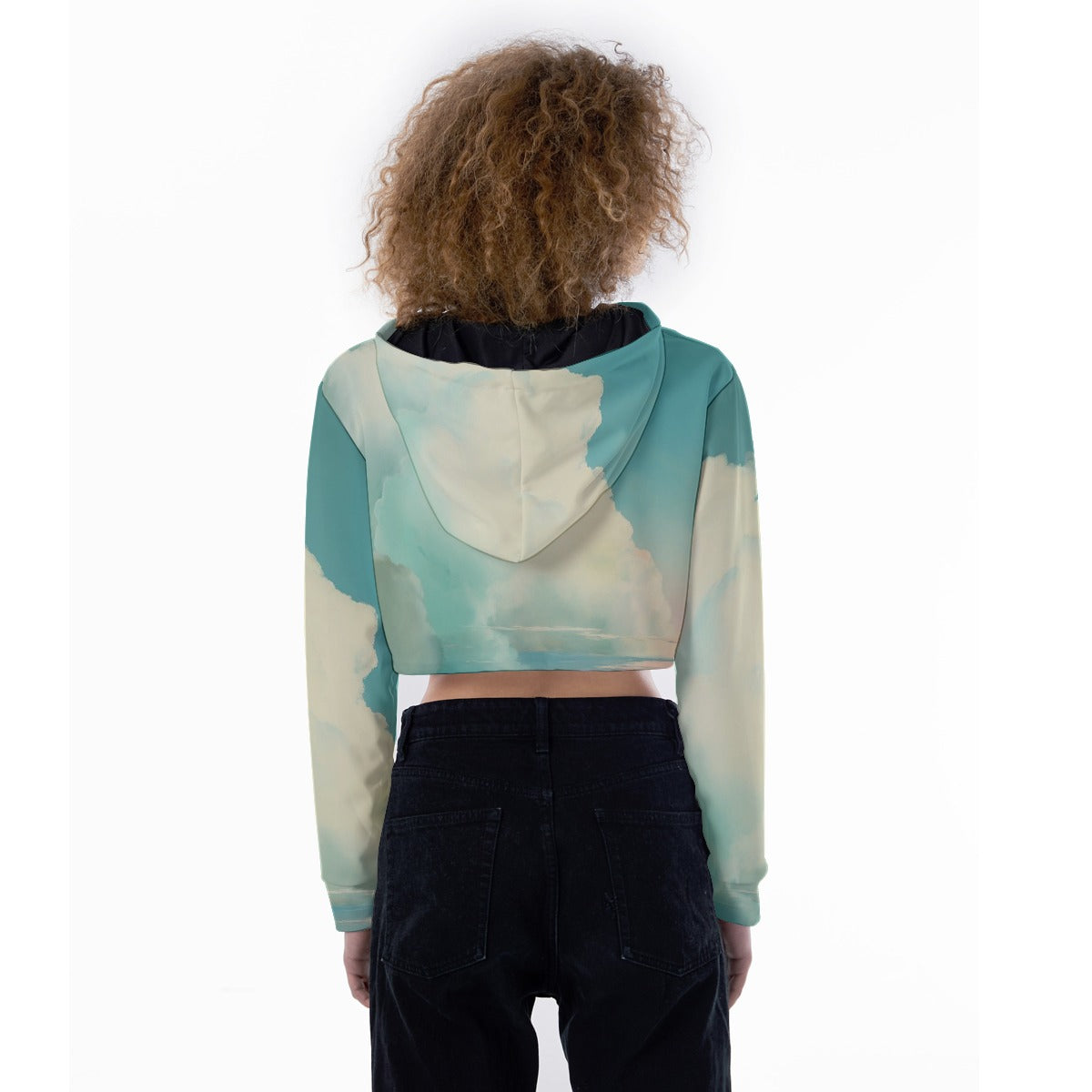 All-Over Print Women's Crop Top Hoodie