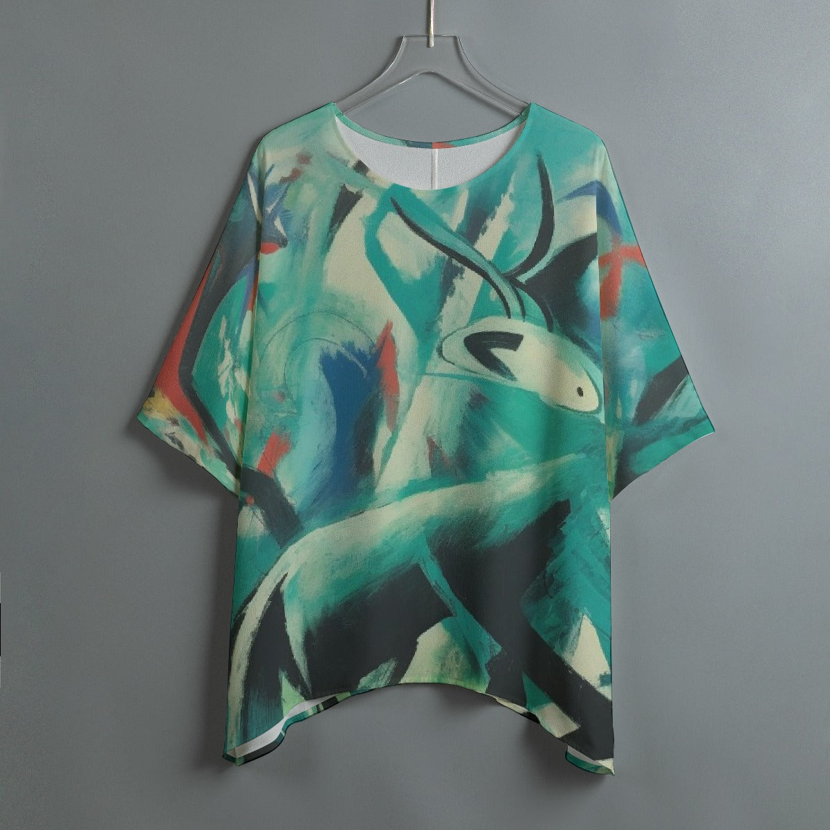 All-Over Print Women's Bat Sleeve Shirt