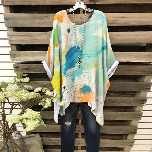 All-Over Print Women's Bat Sleeve Shirt