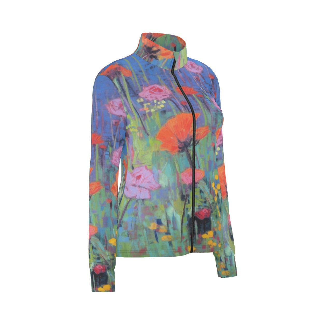 All-Over Print Women's Long Sleeve Thumbhole Jacket