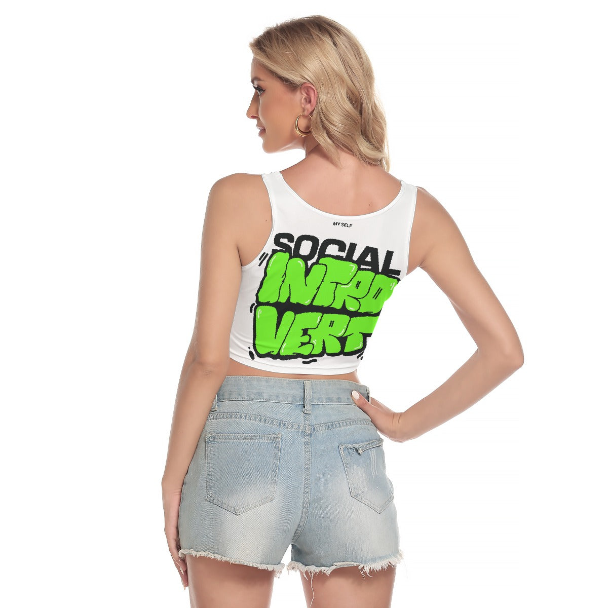 All-Over Print Women's Sport Crop Tank Top