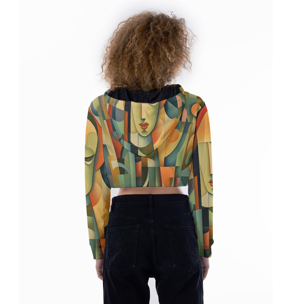 All-Over Print Women's Crop Top Hoodie