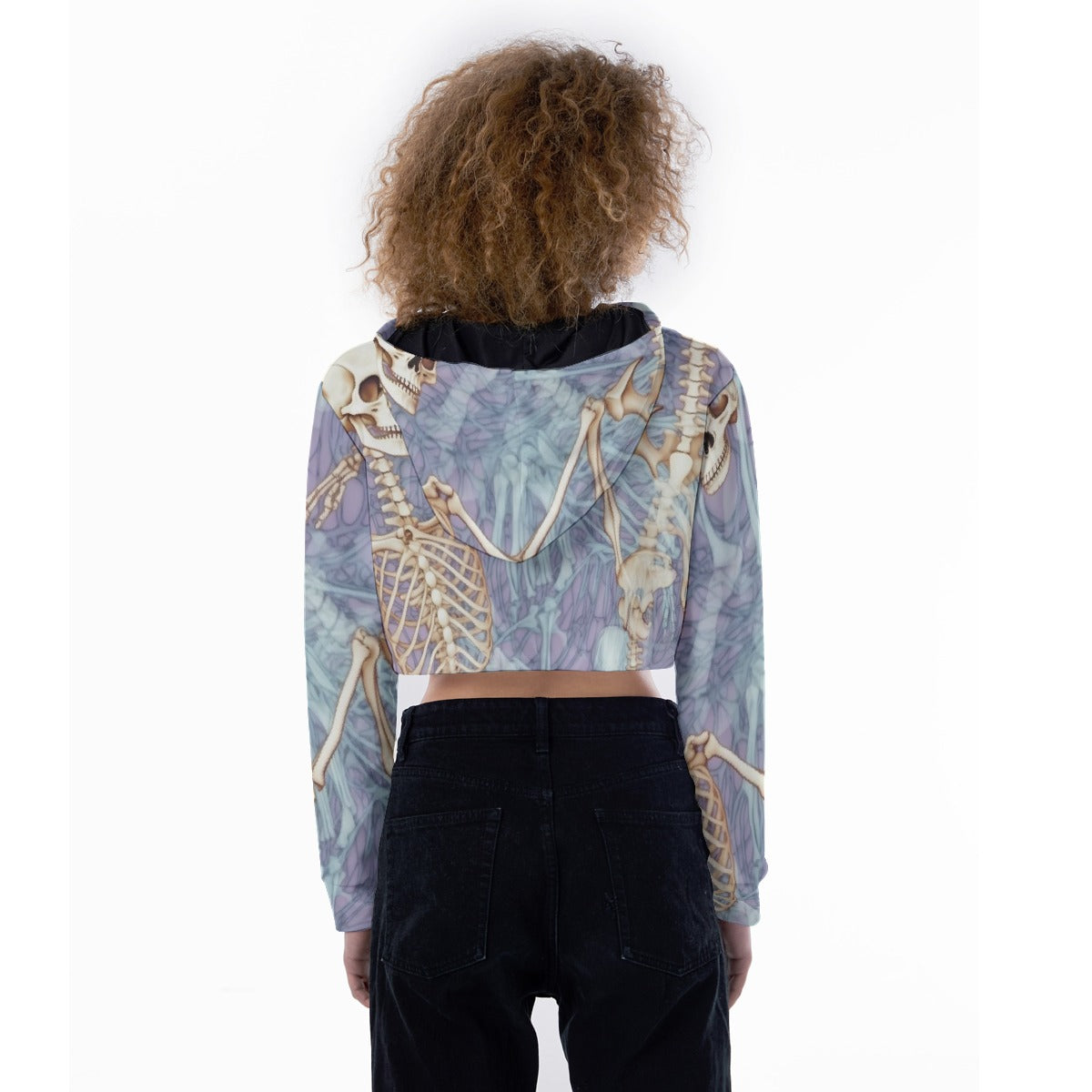 All-Over Print Women's Crop Top Hoodie