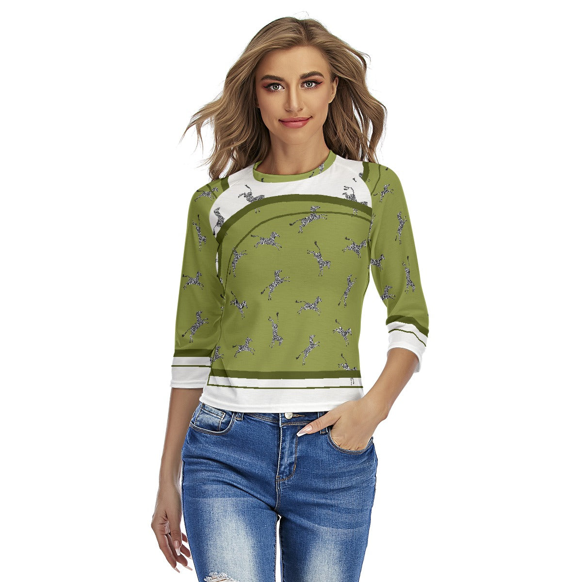 All-Over Print Women's Raglan Sleeves T-shirts