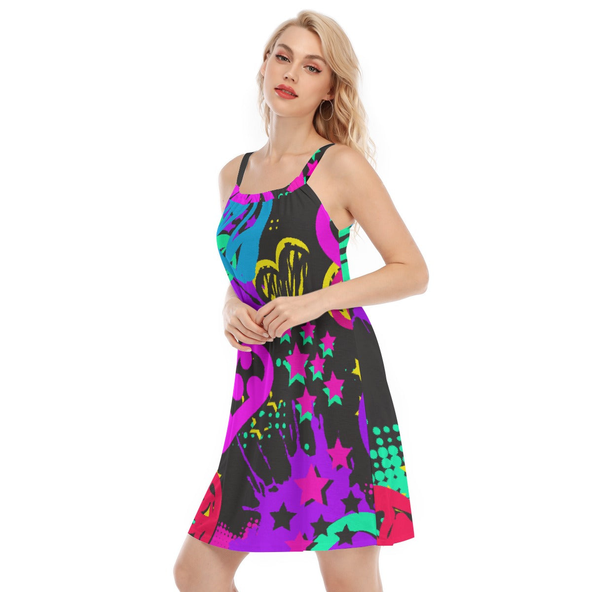 All-Over Print Women's Sleeveless Cami Dress