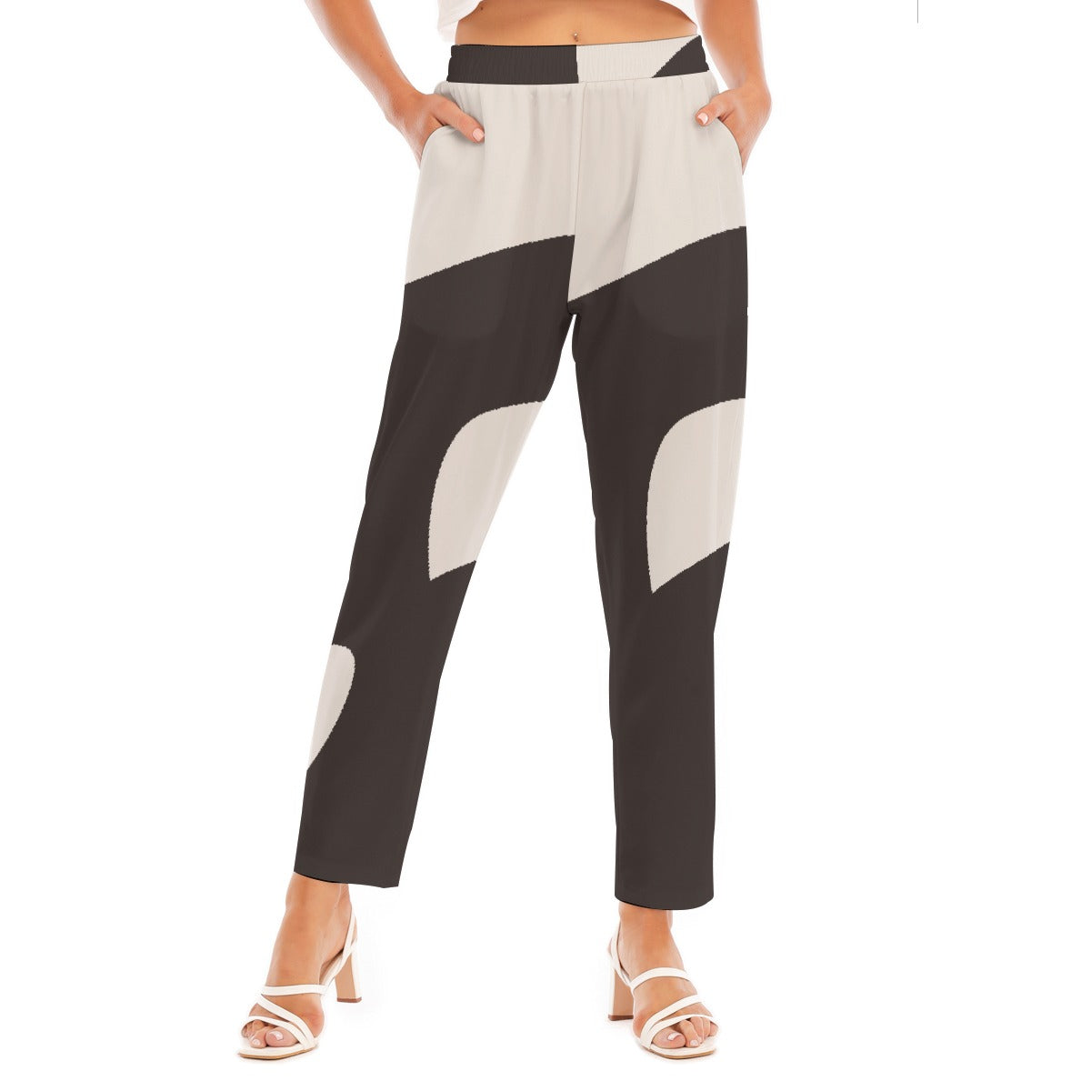 All-Over Print Women's Loose Straight-leg Pants