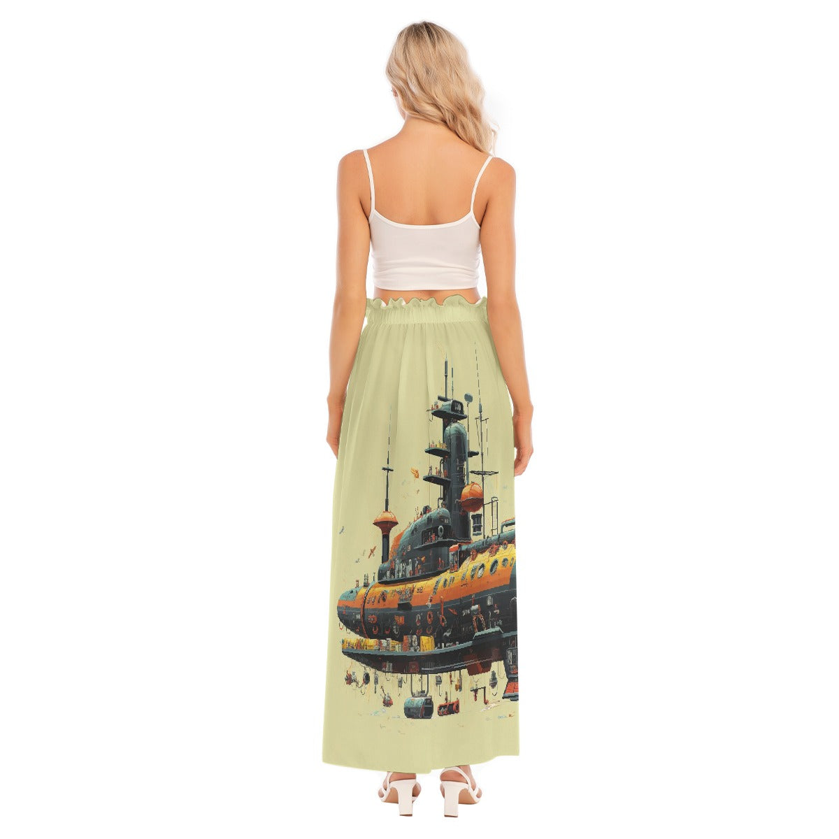 All-Over Print Women's Side Split Skirt