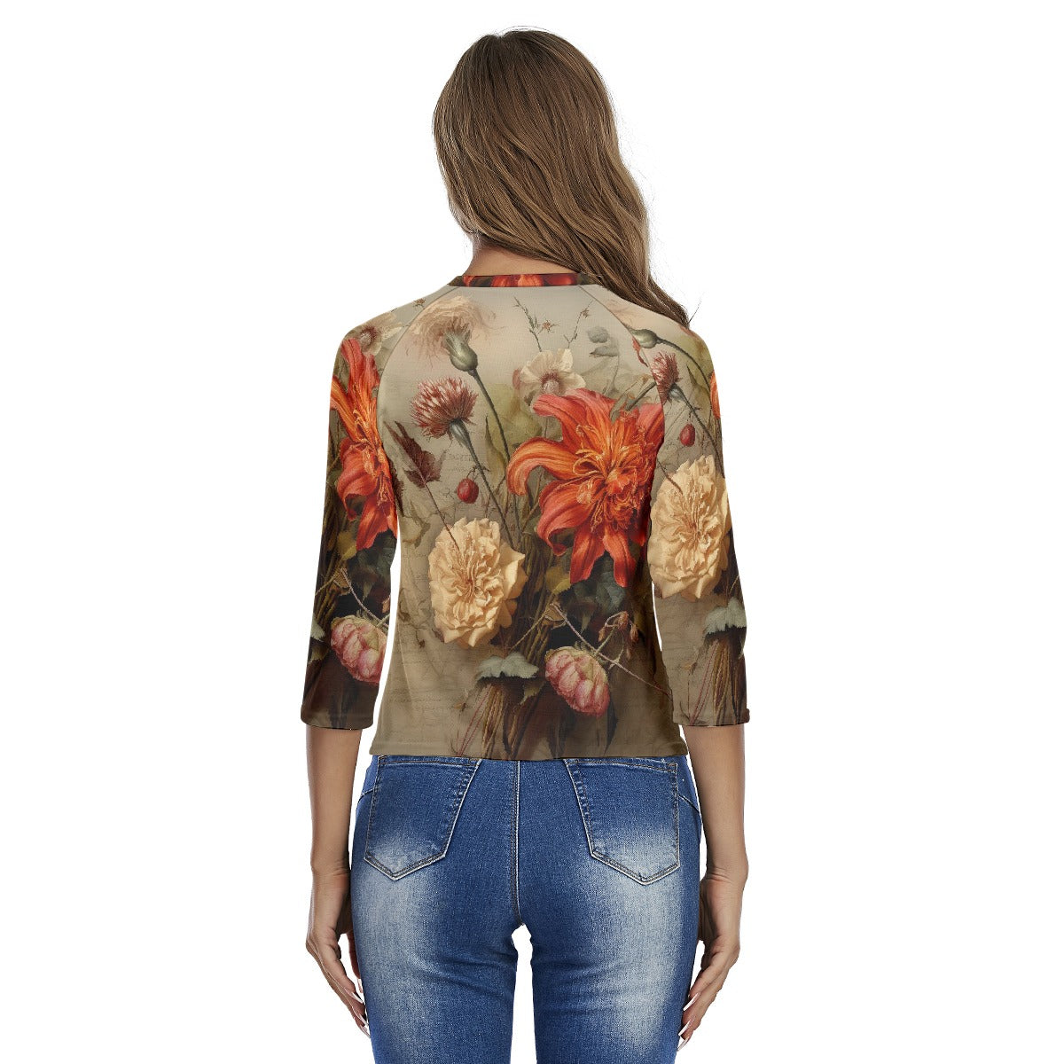 All-Over Print Women's Raglan Sleeves T-shirts