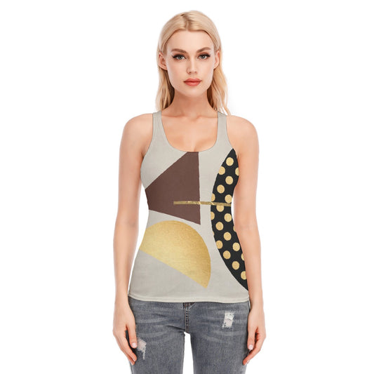 All-Over Print Women's Racer Vest | 190GSM Cotton