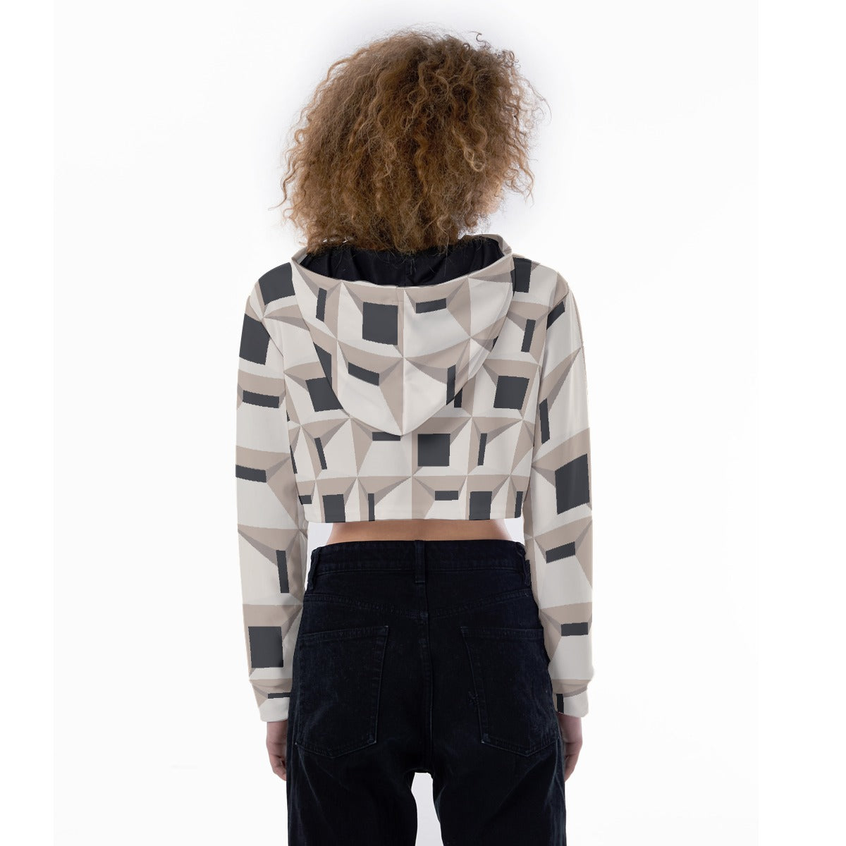 All-Over Print Women's Crop Top Hoodie
