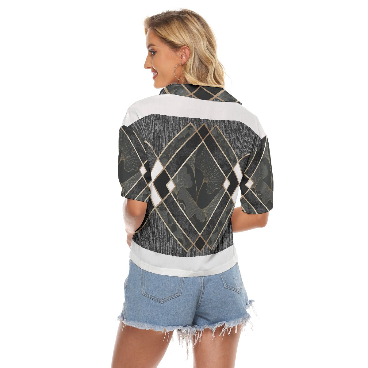 All-Over Print Women's V-neck Shirts