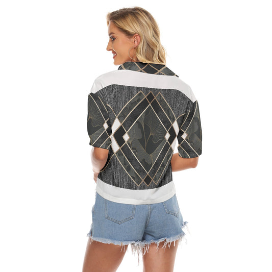 All-Over Print Women's V-neck Shirts