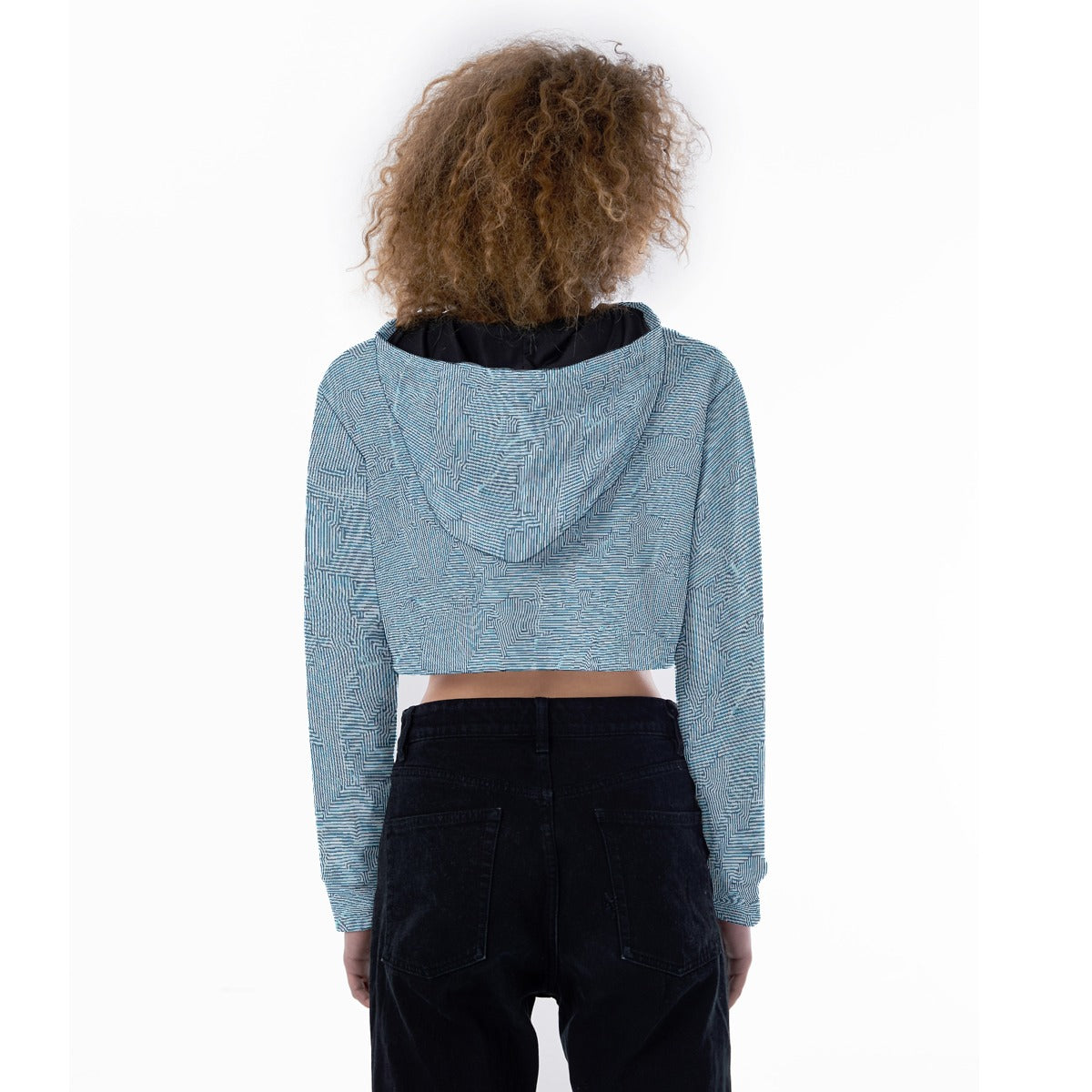 All-Over Print Women's Crop Top Hoodie