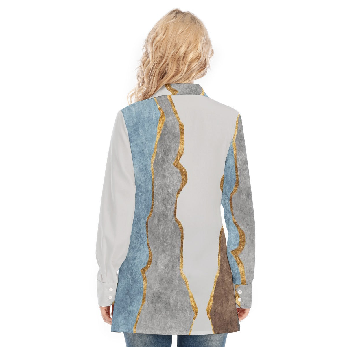All-Over Print Women's Long Shirt