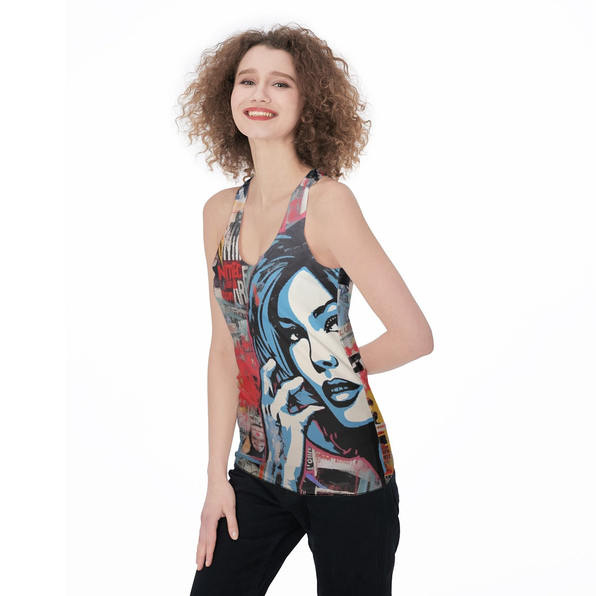 All-Over Print Women's Racerback Tank Top